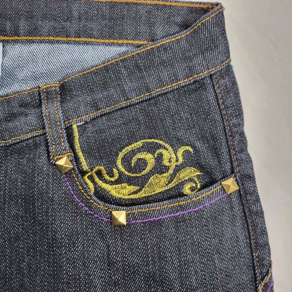 Old Skool Original Casual Button Zip Denim Medium Wash Jeans Womens Size 16 Blue - Picture 5 of 8